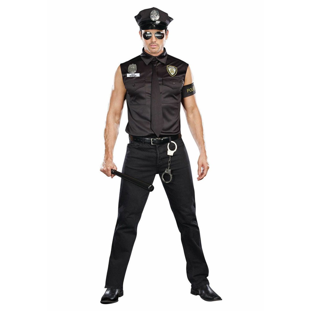Dirty Cop Ed Banger Men's Costume | M & XL
